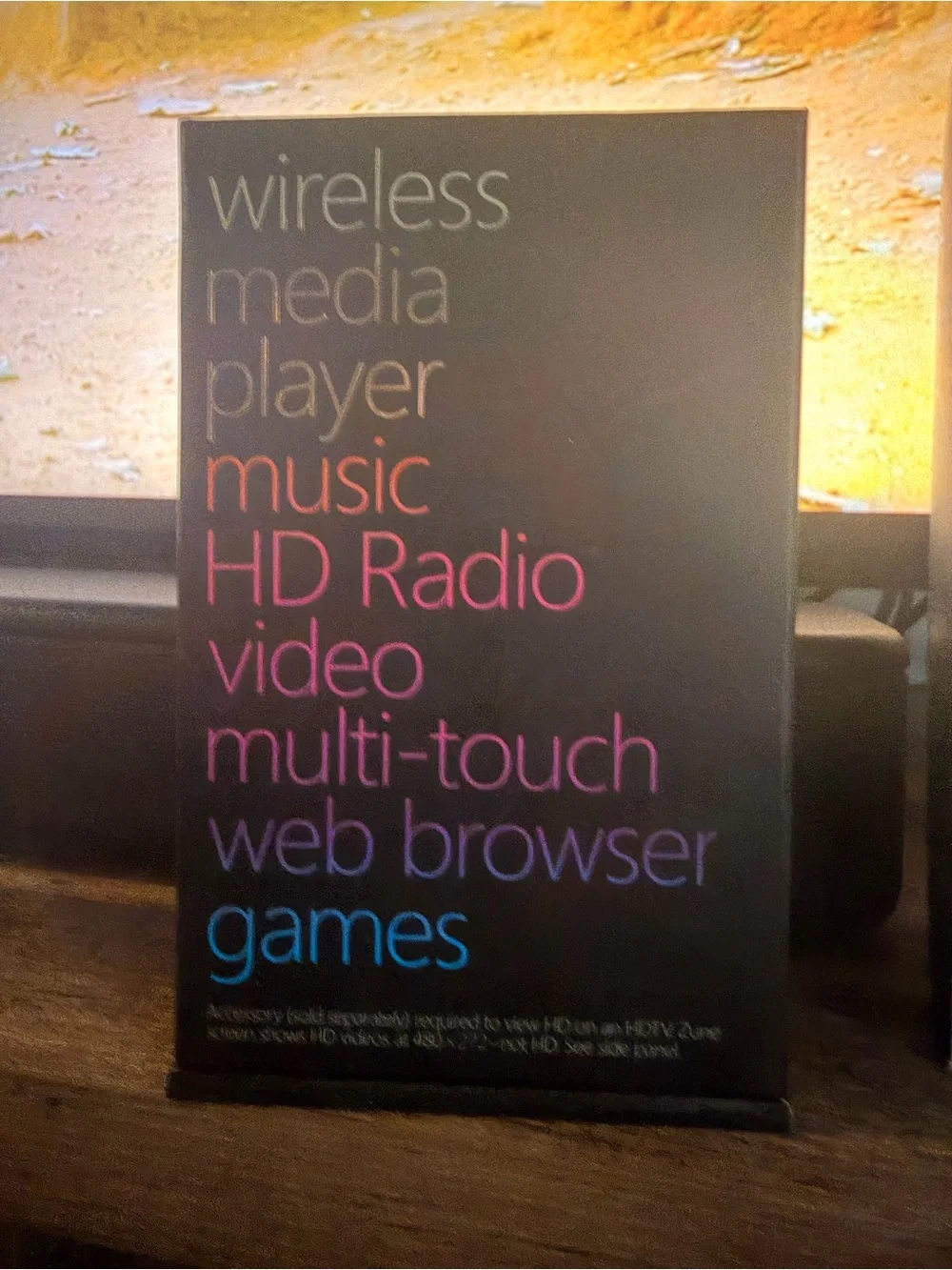 New, Collectors Microsoft Zune HD Portable Media Player - Black & Silver